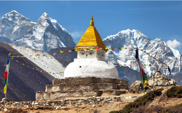 Stupa near Dingboche village, Khumbu valley - Nepal