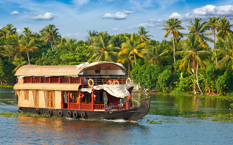 Houseboat on Alleppey backwaters, Kerala