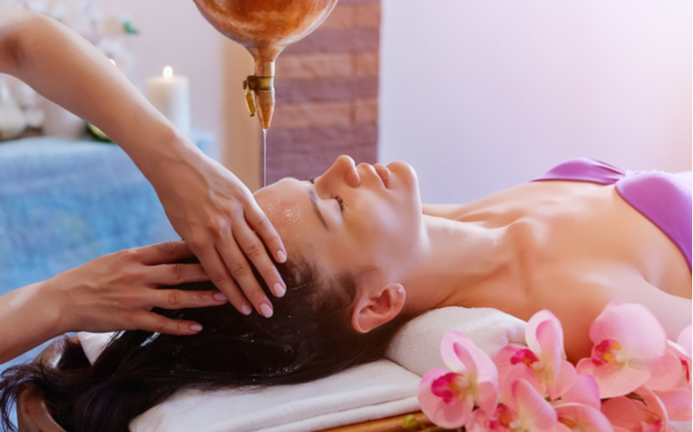 Ayurveda massage healing therapy