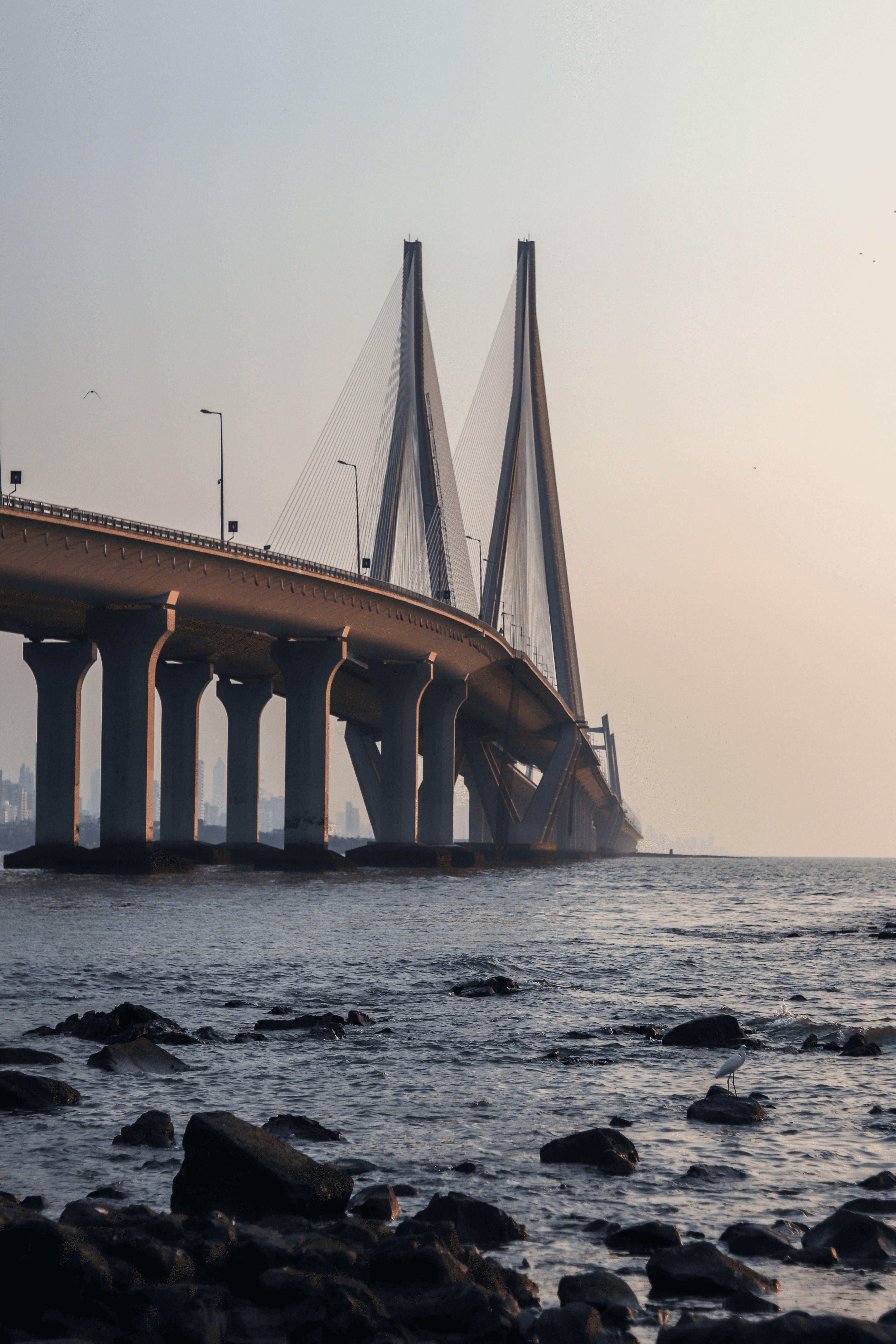 Mumbai bandra worli sea-link seaface 