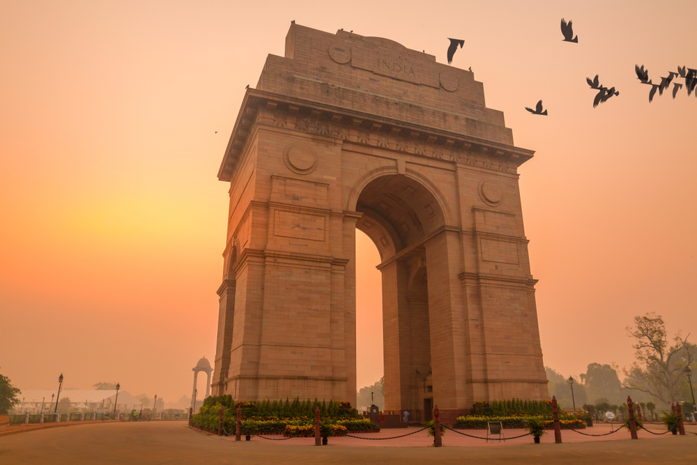The India Gate in Delhi