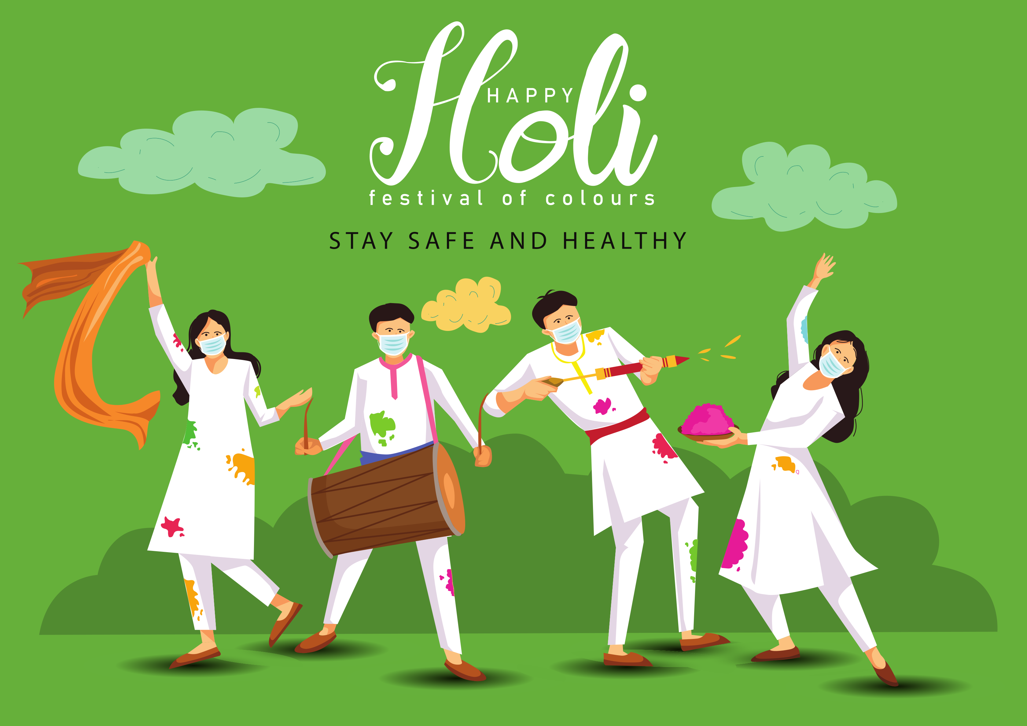 have a safe holi during the pandemic