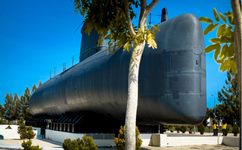 One and only submarine of Malaysia on display at Army Museum, Port Dickinson.