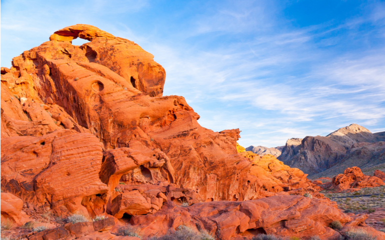 Sandstone formations in Valley of Fire