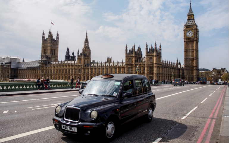 Iconic Black Cabs of London