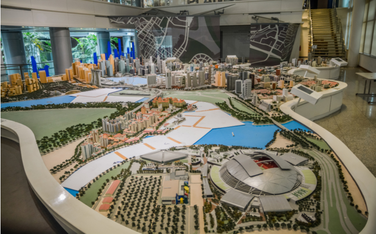 3D Map of Central Singapore