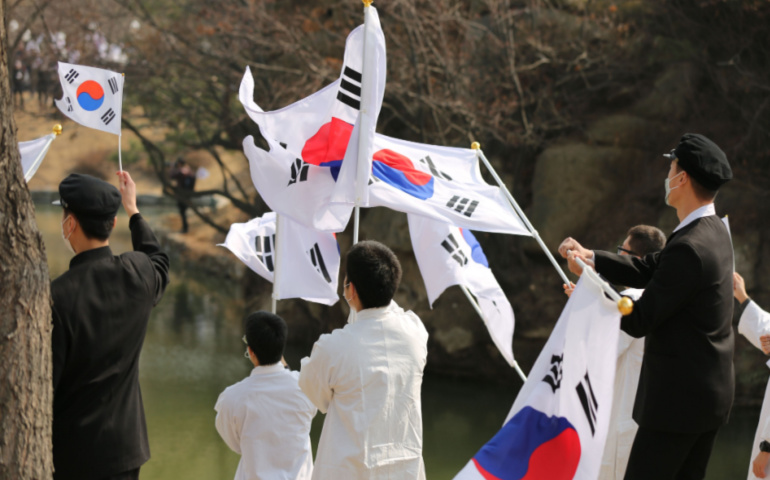 The independence movement day in South Korea