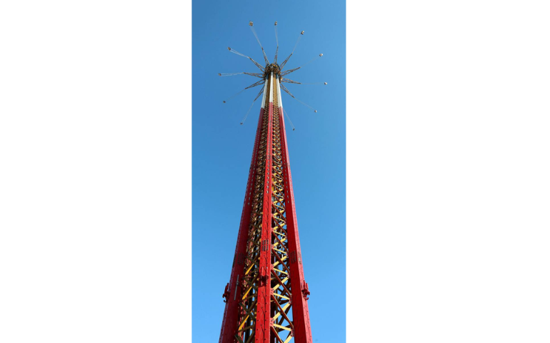 Skyflyer:  the tallest swing ride in the world at Rustic Ravine 
