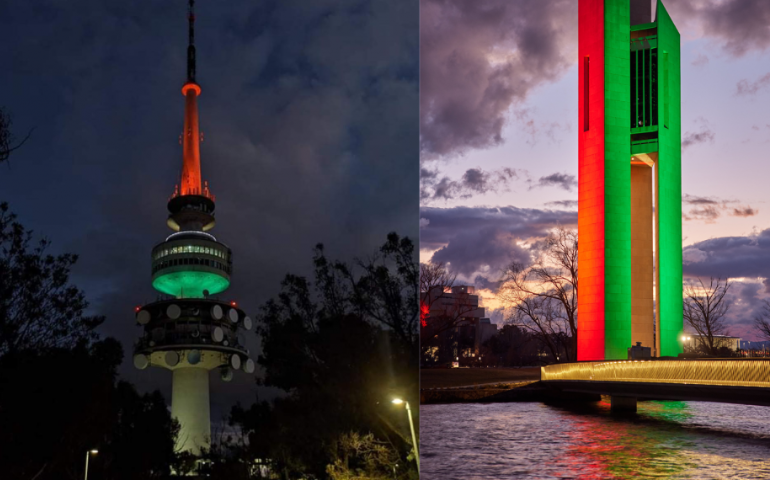 Australian capital Canberra’s iconic Telstra Tower lit in Indian Tricolours