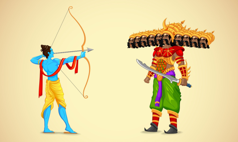 Lord Ram killing Ravana