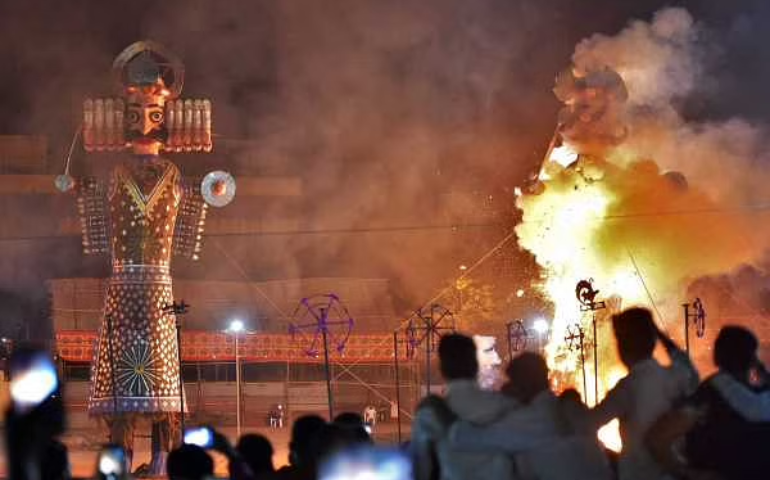 Dushera celebrating in Uttar Pradesh