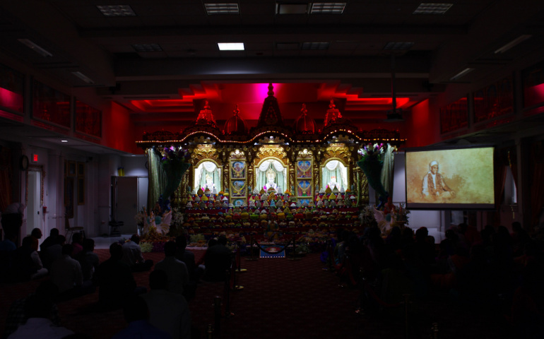 Diwali celebrations at Shree Swaminarayan Temple, Secaucus, New Jersey, The United States