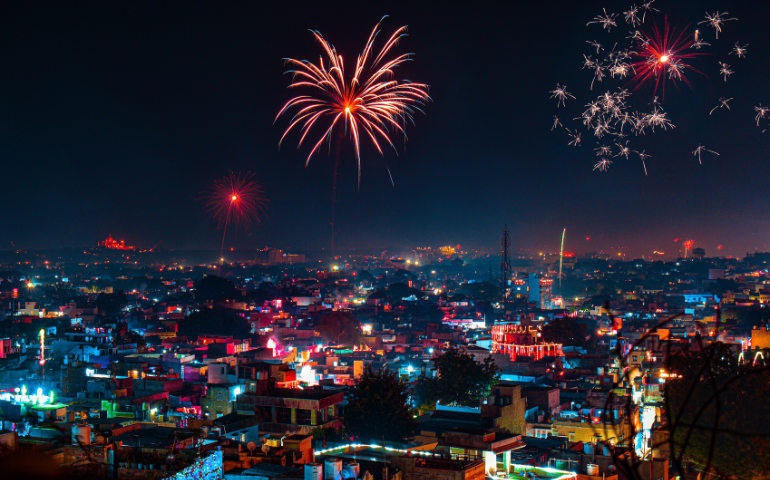 City of Jodhpur during Diwali