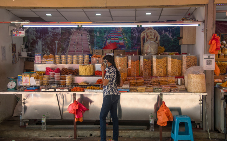 Local snacks from street vendor at Batu Caves