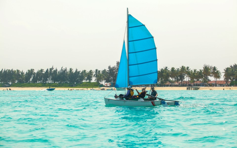 Wind Boating at Kadamat Beach