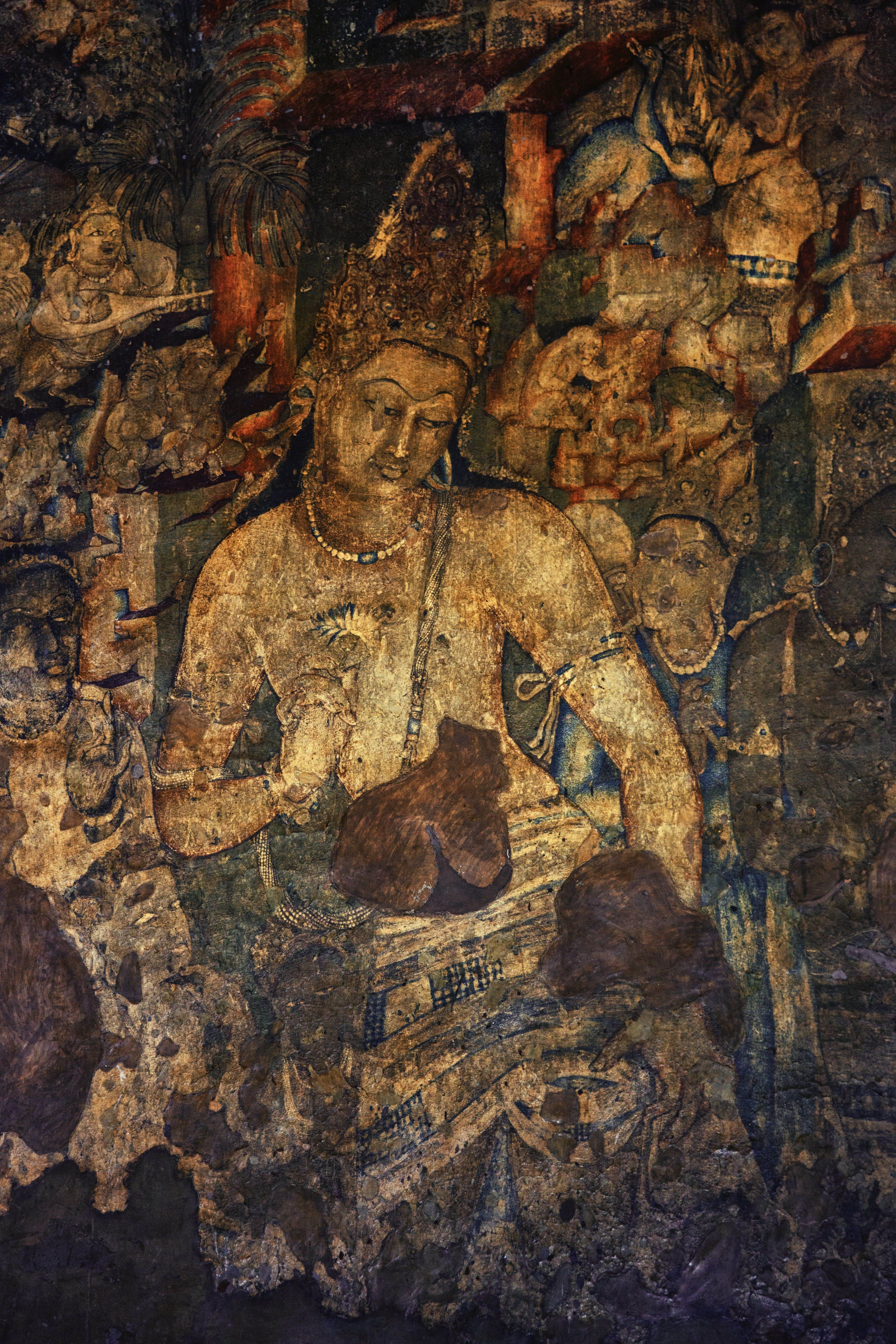 Ajanta Caves painting