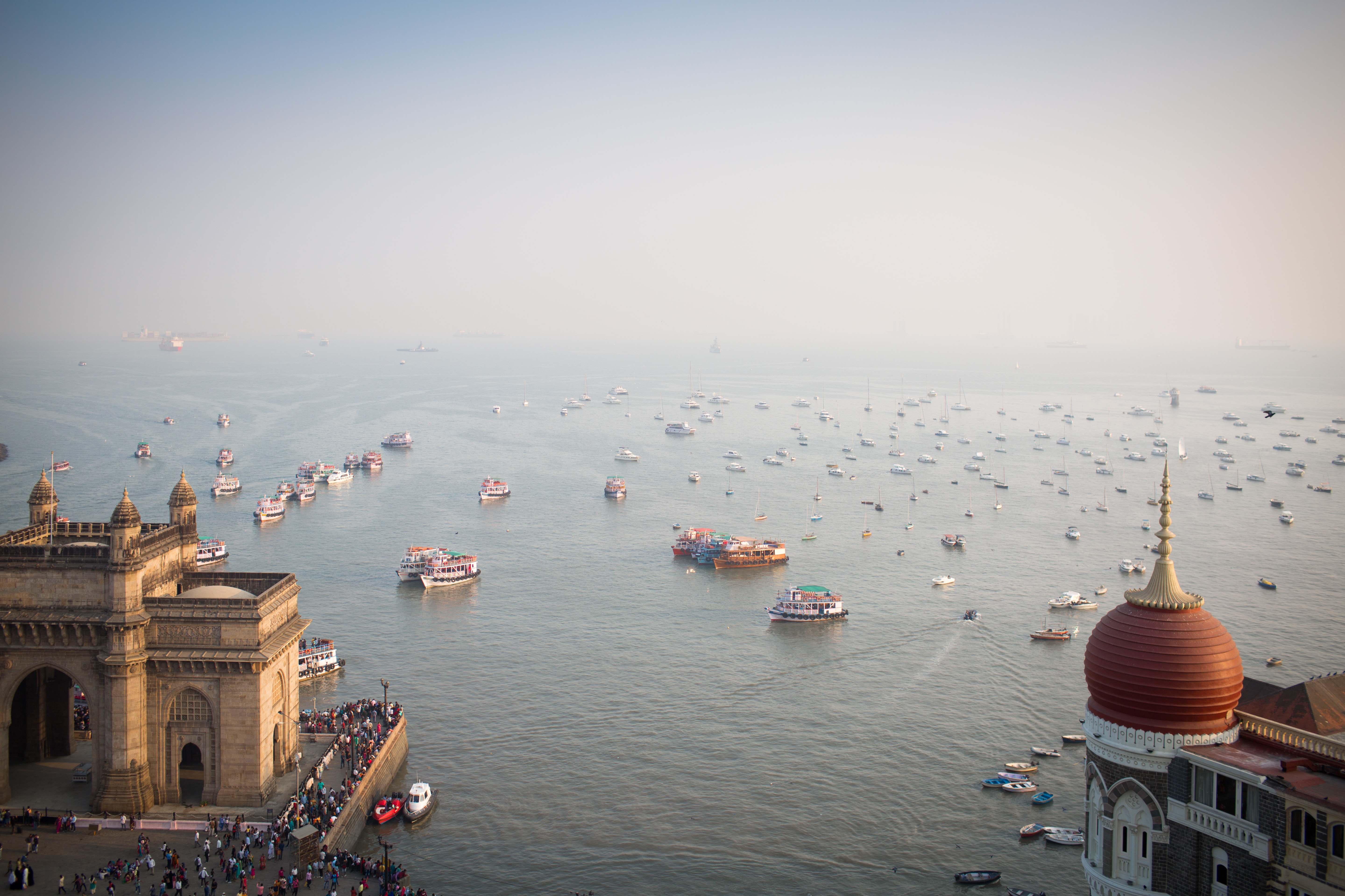 Beautiful sea view from Gateway of India