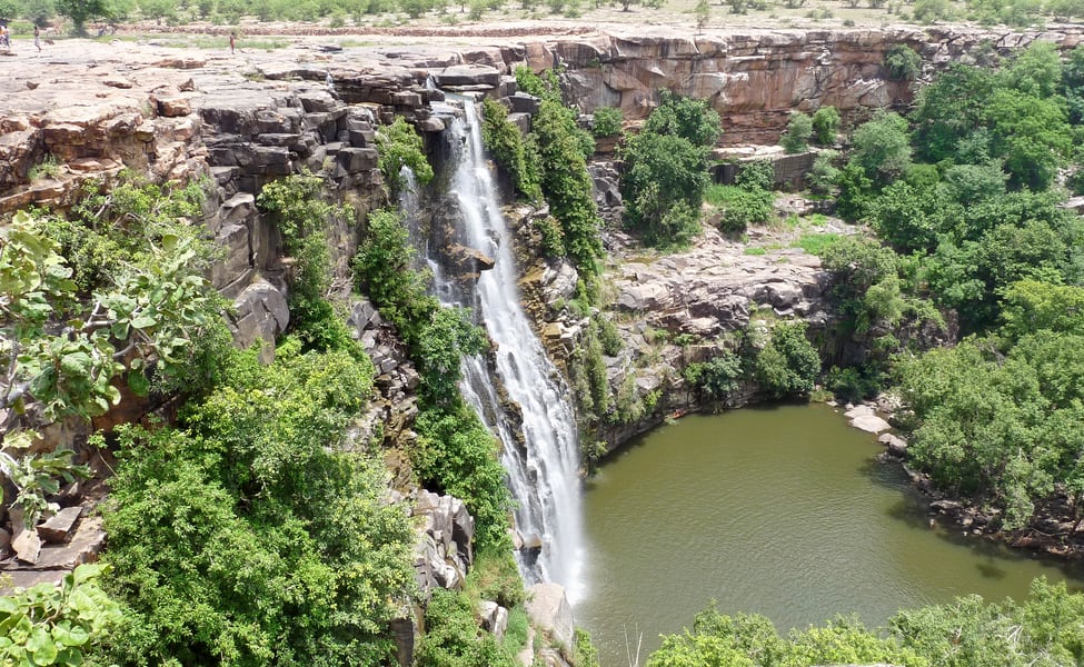 An oasis in the desert - Bhimlat Waterfall