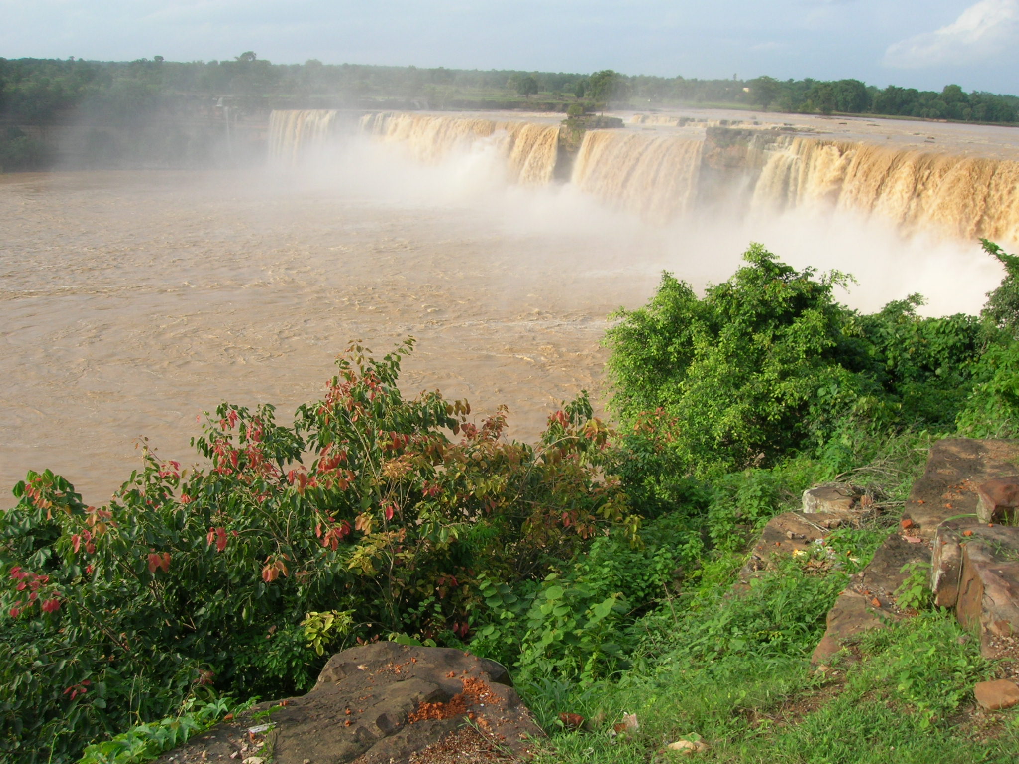 Asia’s broadest and India’s largest waterfall, Chitrakote Waterfall. 