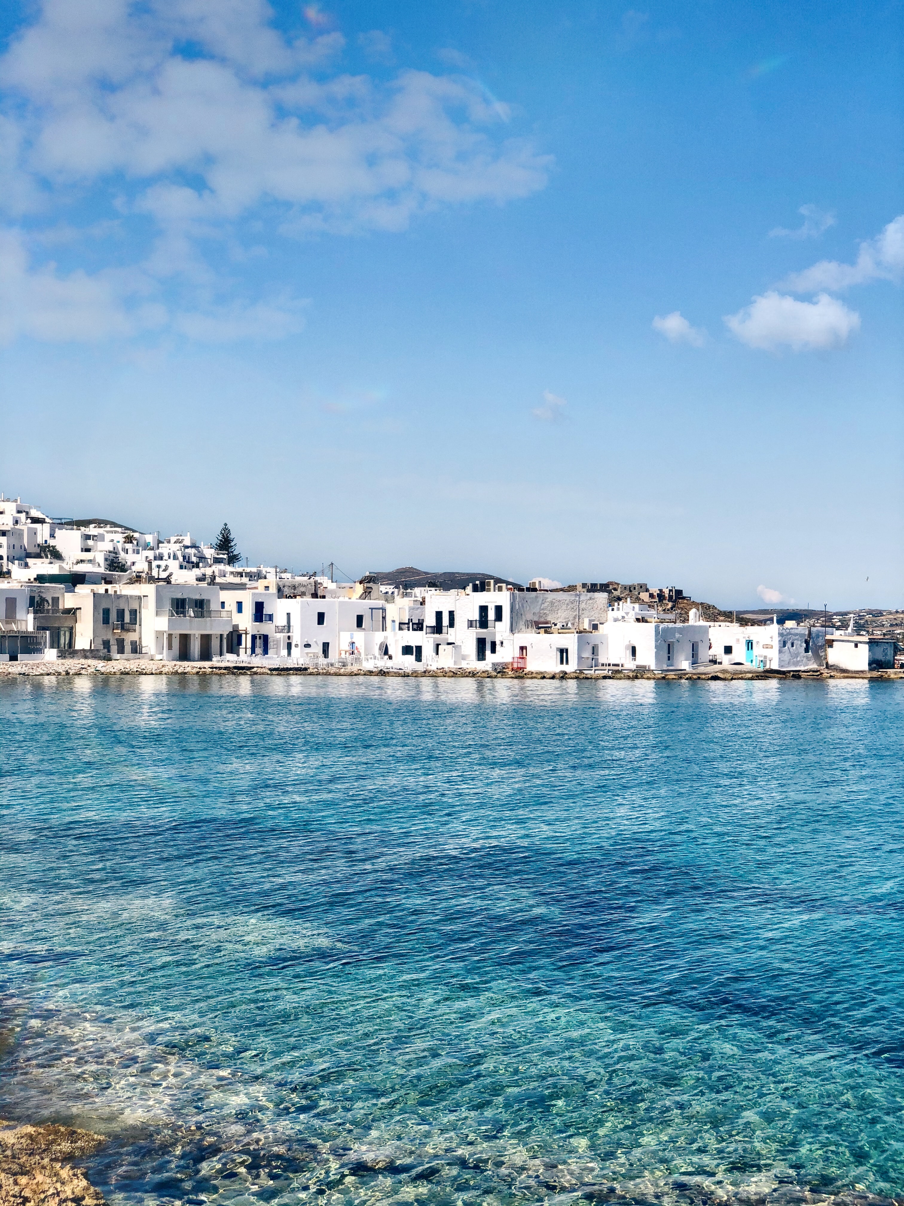 The small and picturesque fishing village of Naoussa in Paros is a great place to walk around and get lost in the cobbled alleys.

