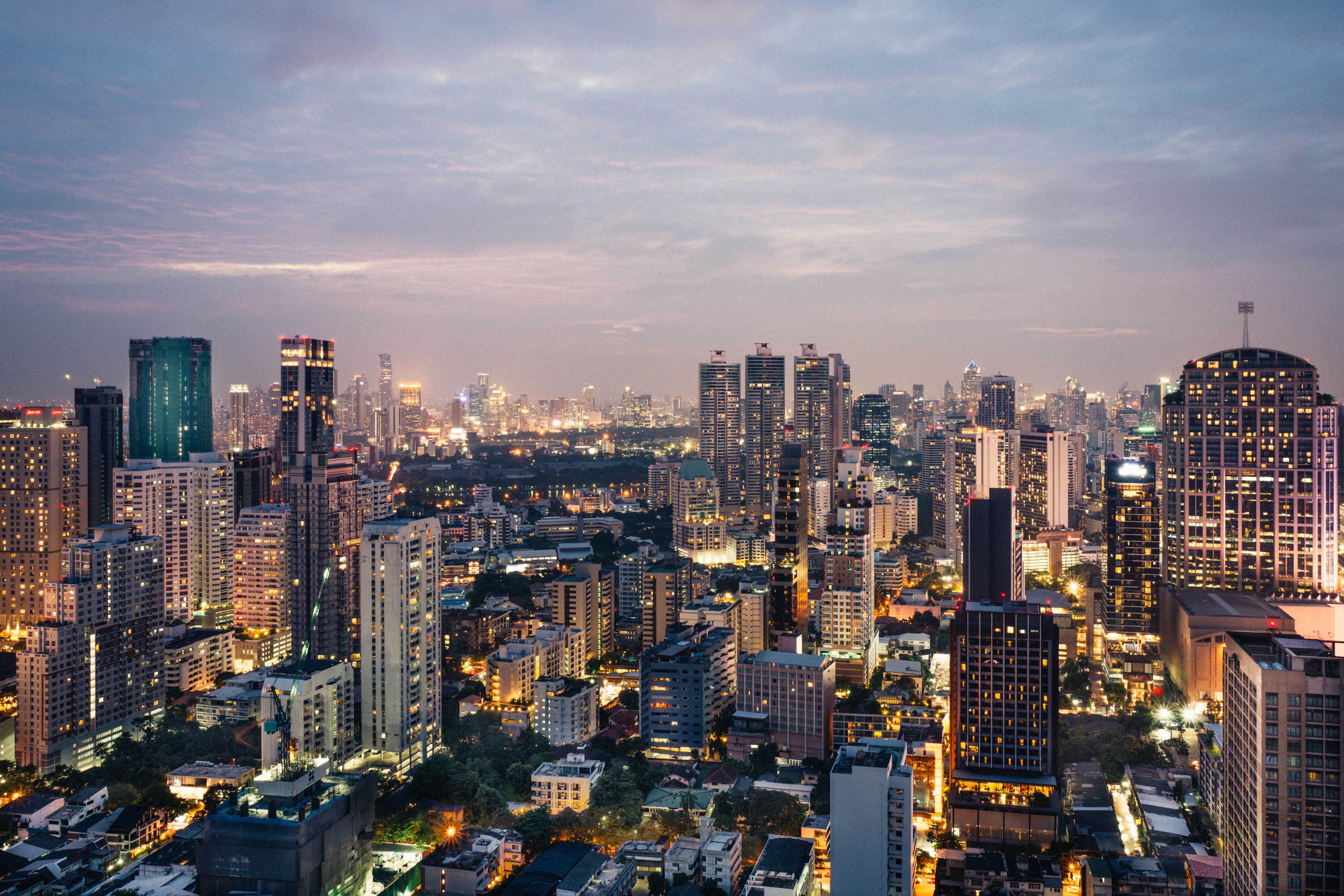 Cityscape of Bangkok Downtown

