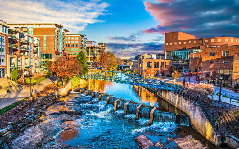 Reedy River in Downtown Greenville
