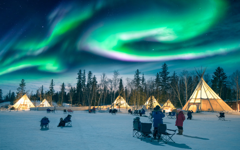 Northern Lights dancing over Yellowknife, Canada
