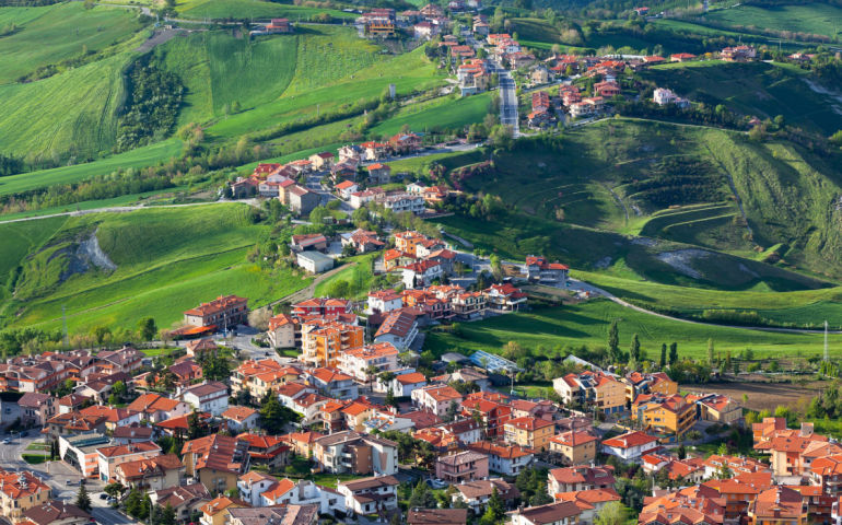Aerial view of San Marino Suburbs