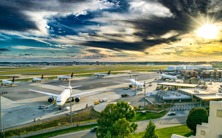 Parking Bay at Hartsfield-Jackson Atlanta International Airport, USA