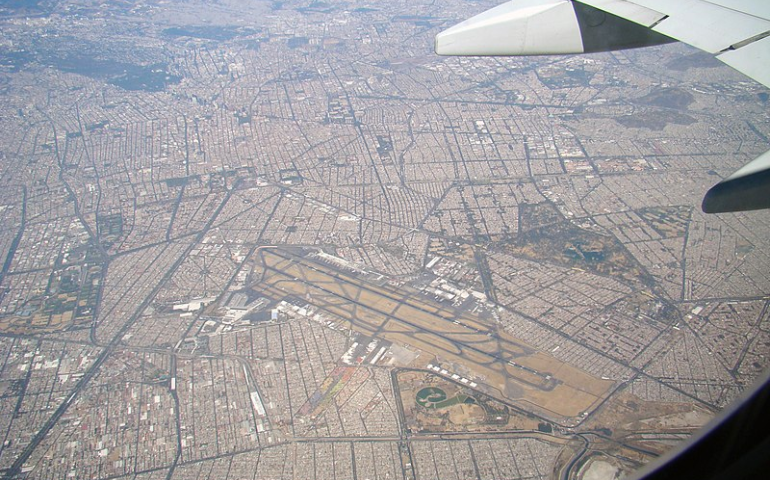 Aerial View of Mexico City Airport