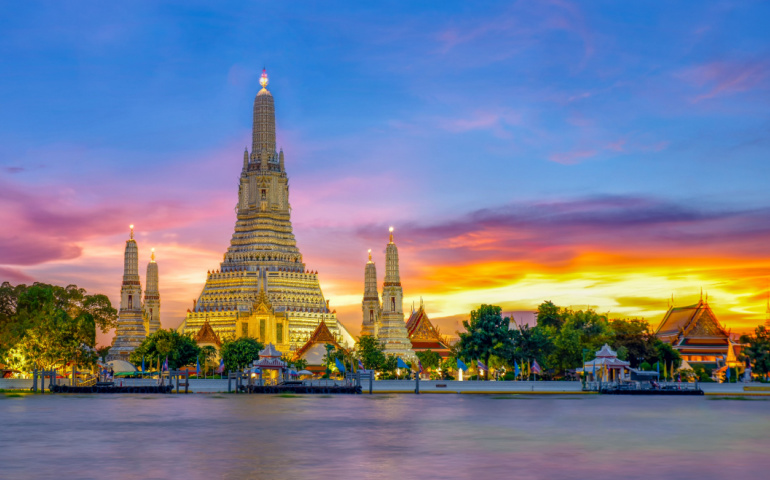 Wat Arun Temple, Bangkok,, Thailand