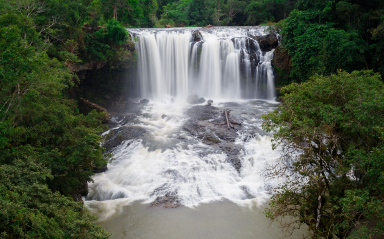 Bousra Waterfall in Mondulkiri, Cambodia
