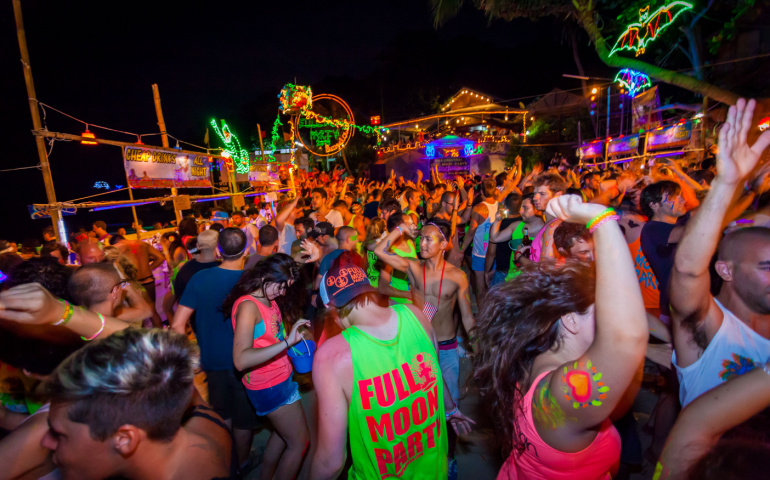 Full moon party in Thailand