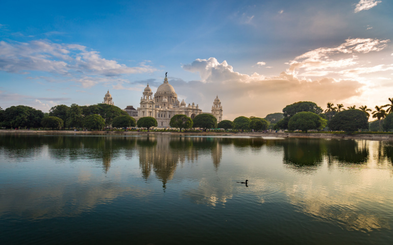 The Victoria Memorial is an iconic landmark in Kolkata