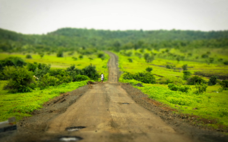 Way to Vikarabad, located near Ananthagiri Hills