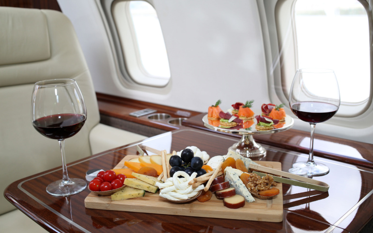 In charter flights you can customise everything from your itinerary to the food that you are served onboard.