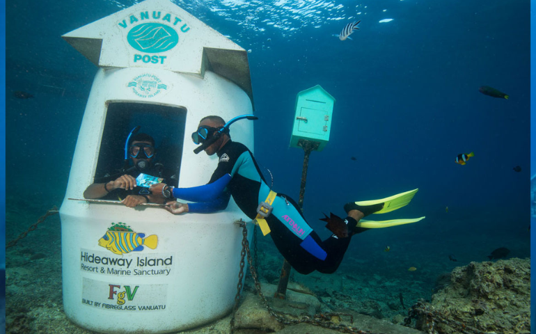 Underwater post office in Vanuatu
