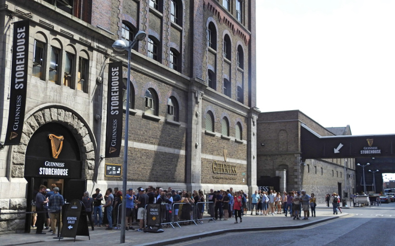 The Guinness Storehouse Brewery Building in Dublin is wheelchair friendly 