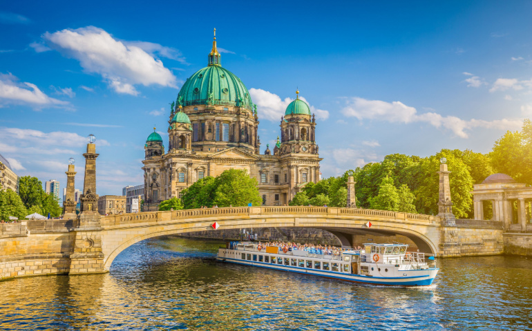 The historic Berlin Cathedral (Berliner Dom) at famous Museumsinsel (Museum Island), Berlin, Germany