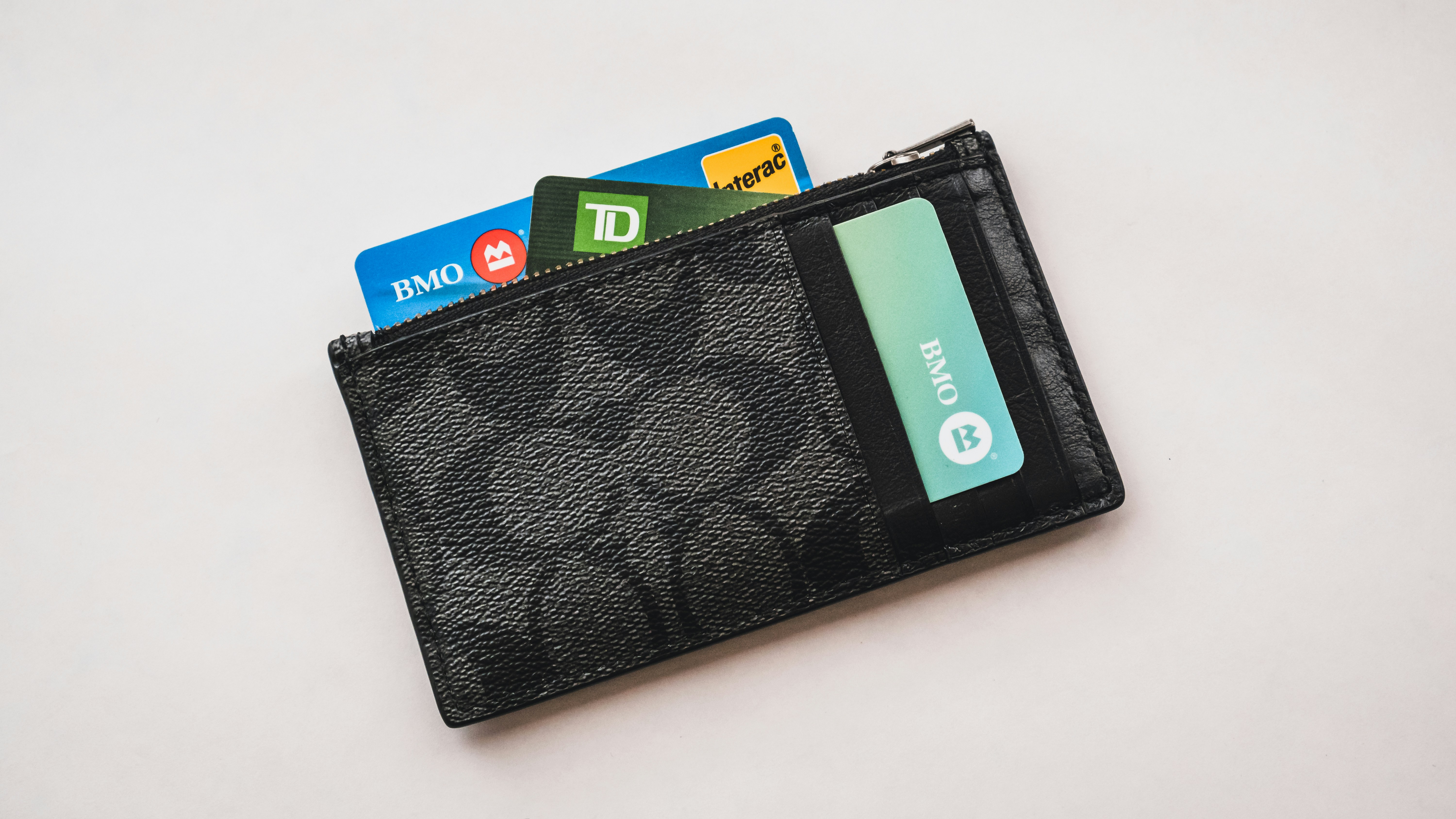 wallet with debit cards