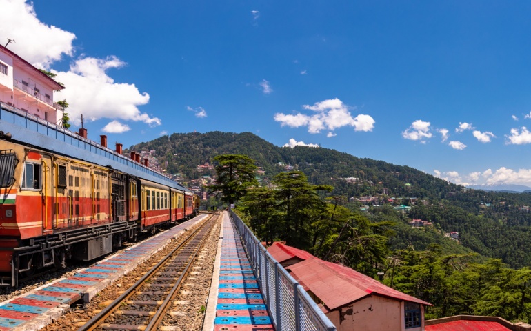 Toy train on the Kalka-Shimla route
