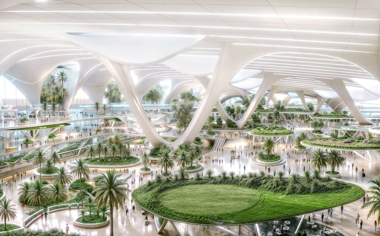Proposed image of the world's largest airport