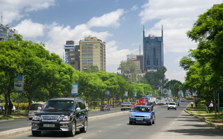 Nairobi, the capital City of Kenya. Africa.
