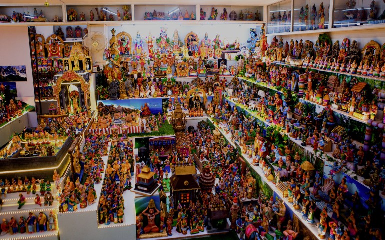 Gombe Dolls Worship in Karnataka during Navratri. 