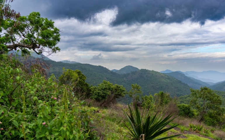 Western Ghat mountain ranges in Kerala