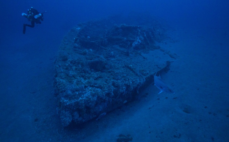 Shipwreck off the coast of North Carolina.