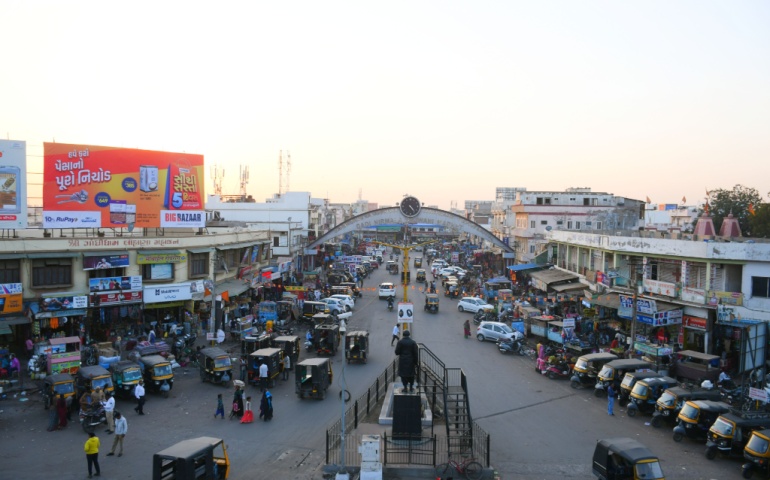 Gandhidham City roads in Kutch