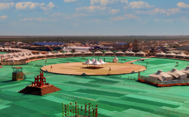 The Tent City at Dhordo for the Rann Utsav 