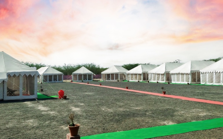 The Tent City at Dhordo Village for Rann Utsav.