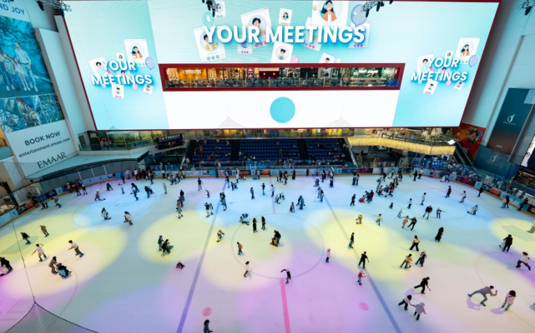 Dubai's biggest ice skating rink